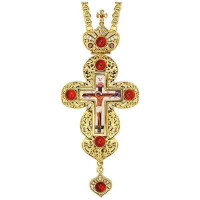 Хрест для священика латунний позолочений арт. BJ0151LP-2+1LP Хрест для священика латунний позолочений арт. BJ0151LP-2+1LP