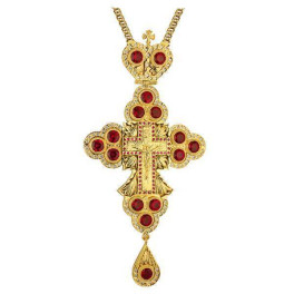 Хрест для священика латунний з ланцюгом  арт. 2.10.0032лп^1лп