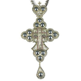 Хрест для священнослужителя срібний з ланцюгом арт. 2.10.0002^1