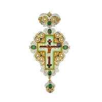 Хрест для священика латунний з позолотою арт. BJ0149LF-2 Хрест для священика латунний з позолотою арт. BJ0149LF-2