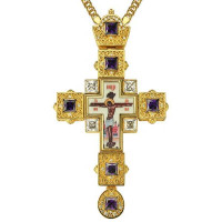 Хрест для священика з ланцюгом позолочений арт. BJ0155LP-2+1LP