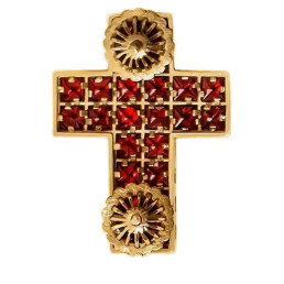 Хрест на клобук латунний у позолоті  арт. 2.7.1269лп