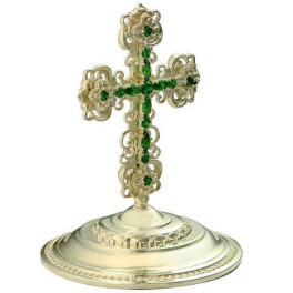Хрест на митру латунний зі вставками  арт. 2.7.0623л