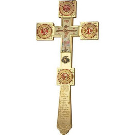 Хрест напрестольний латунний позолочений  арт. 2.7.1177лп