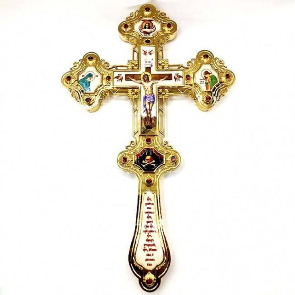 Хрест напрестольний латунний в позолоті арт. 2.7.1302лп