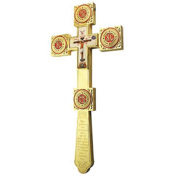 Хрест напрестольний латунний  арт. 2.7.0608лп