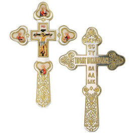 Хрест латунний з фрагментарною позолотою арт. 2.7.0781лф