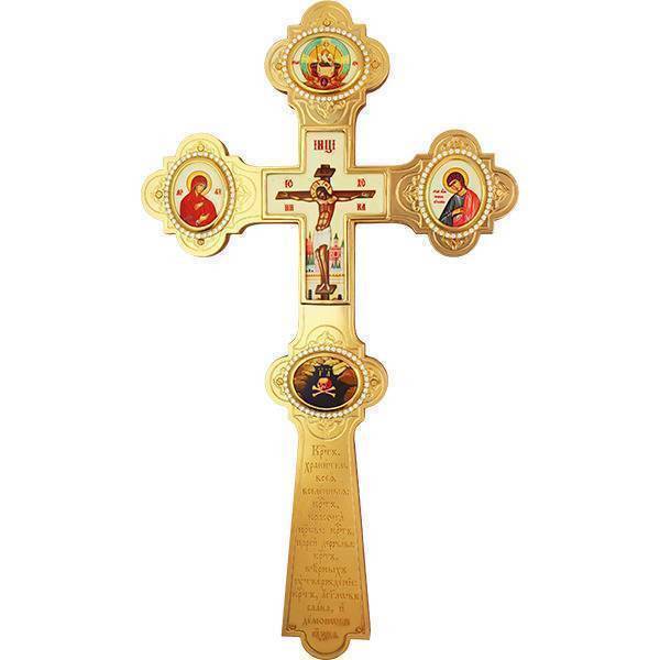 Хрест напрестольний з декором  арт. 2.7.1222лп