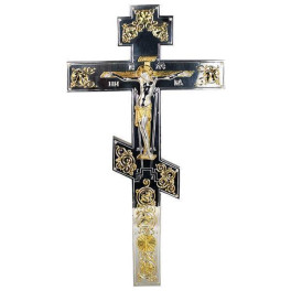 Хрест напрестольний латунний у срібленні арт. 2.7.0045л