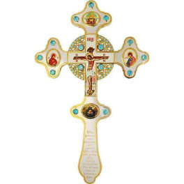 Хрест напрестольний латунний з фрагментарною позолотою  арт. 2.7.0610лф