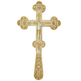 Требний хрест латунний з позолотою  арт. 2.7.0831лф