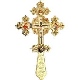 Хрест "Напрестольний" латунний в позолоті арт. 2.7.1075лп
