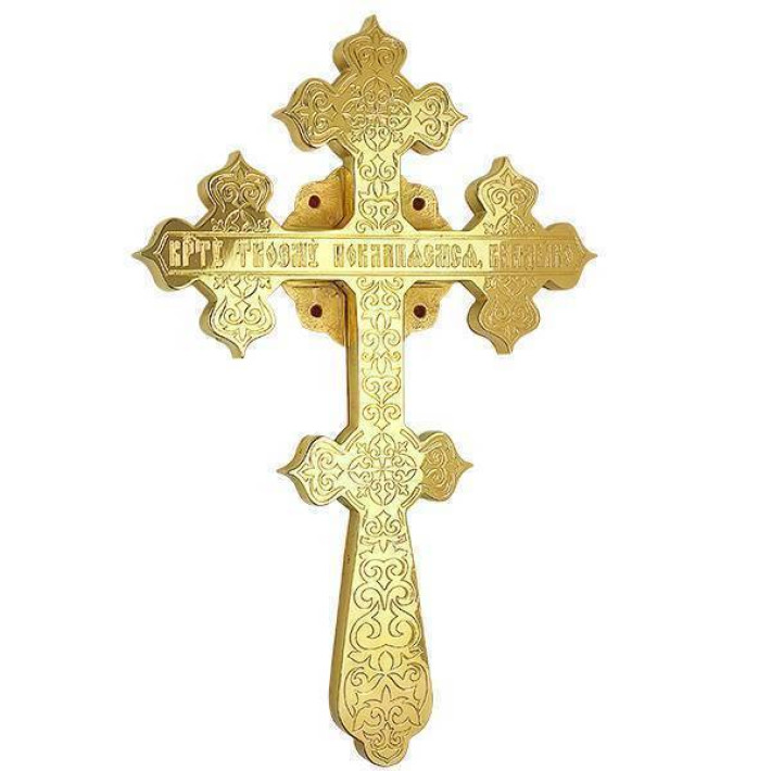Хрест "Напрестольний" латунний в позолоті арт. 2.7.1075лп