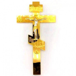 Хрест водосвятний латунний Ника в позолоті арт. 2.7.0066лп