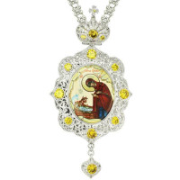 Панагія латунна зі вставками арт. BG0702L-2+41L Панагія латунна зі вставками арт. BG0702L-2+41L