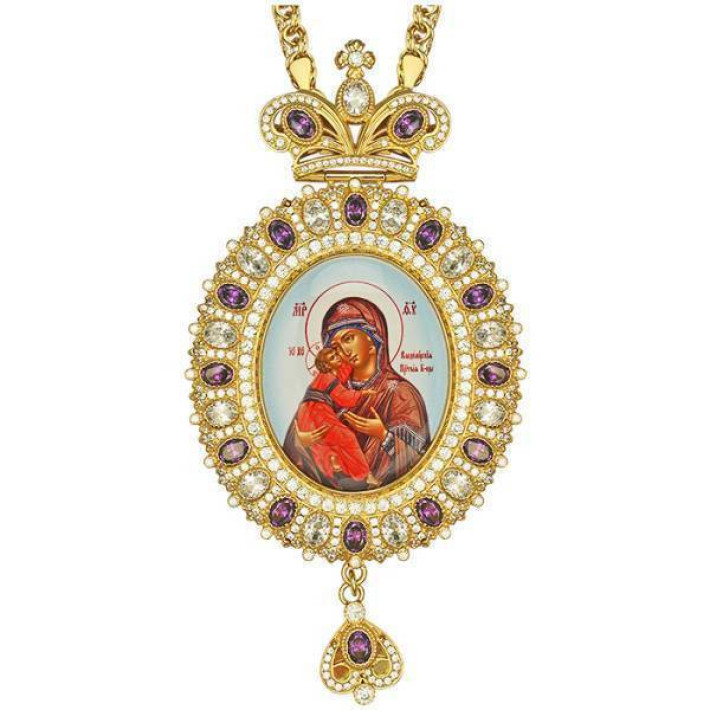 Панагія латунна в позолоті арт. BG0591LP-2+1LP