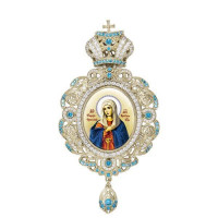 Панагія латунна в позолоті зі вставками арт. BG0602LP-2
