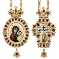 Архієрейський набір латунний в позолоті з прикрасами і ланцюгами арт. BG0591LP-2+1LP-SET Архієрейський набір латунний в позолоті з прикрасами і ланцюгами арт. BG0591LP-2+1LP-SET