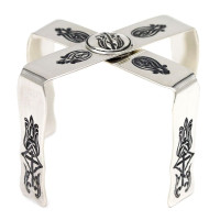 Звездиця латунна у срібленні з чорнінням арт. BG0865LR Звездиця латунна у срібленні з чорнінням арт. BG0865LR