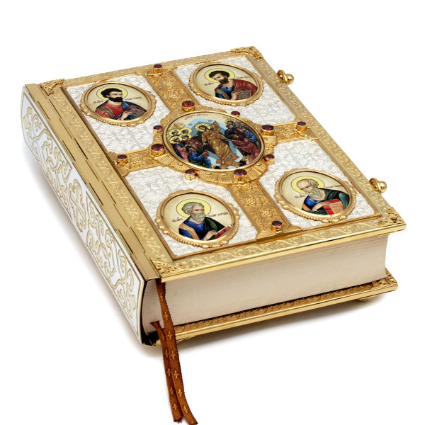 Євангеліє велике з окладом з латуні в позолоті з фрагментарним срібленням арт. BG2540LF
