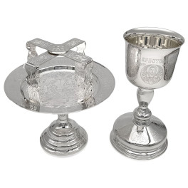Євхаристійний набір, посріблений, арт. BG0033L-SET+3