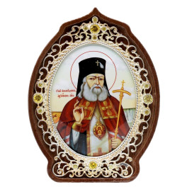 Ікона латунна Образ Св Луки Войно Ясенецького арт. 2.78.0978л
