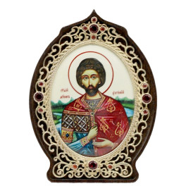 Ікона латунна Святий мученик Євгеній арт. 2.78.09031л