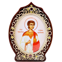 Ікона православна настільна латунна Святий Стефан арт. 2.78.09035л