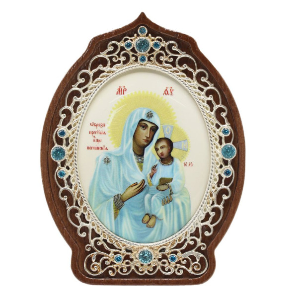 Ікона православна настільна латунна "Піщанська" арт. 2.78.090100л