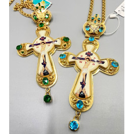 Хрест для священика латунний позолочений арт. BJ0121LP-2+1LP