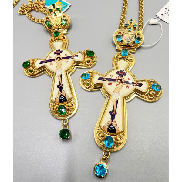 Хрест для священика латунний позолочений арт. BJ0121LP-2+1LP