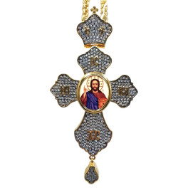 Хрест для священнослужителя латунний арт. 2.10.0525лфр-2^1лп