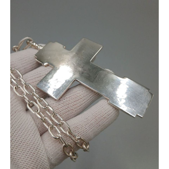 Хрест ієрейський для священика латунний з ланцюгом арт. BJ0008L+10L