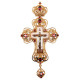Хрест латунний у позолоті з принтом арт. BJ0410LP-2