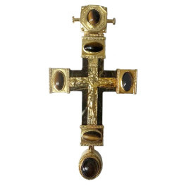 Хрест наперсний для священика латунний у позолоті арт. 2.10.0580лп