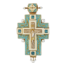 Хрест наперсний для священнослужителя срібний позолочений арт. 2.10.0047п