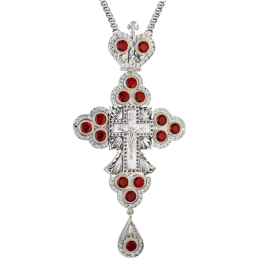 Хрест наперсний для священнослужителя срібний з ланцюгом арт. 2.10.0032^1