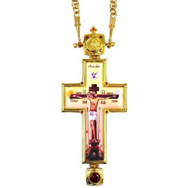 Хрест латунний в позолоті арт. 2.10.0398лп-2^64лп