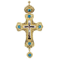 Хрест наперсний священика з латуні в позолоті арт. BJ0531LP-2