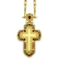 Хрест православний латунний у позолоті з ланцюгом арт. 2.10.0392лпэ-1^65п