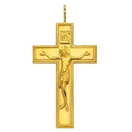 Хрест протоієрейський з ювелірного сплаву позолочений арт. 2.10.0007лп