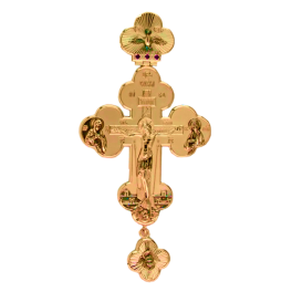 Хрест протоієрейський з ювелірного сплаву в позолоті арт. 2.10.0048лп
