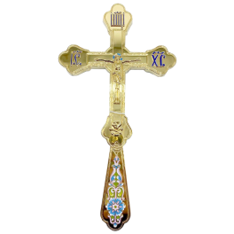 Хрест напрестольний з латуні в позолоті арт. 2.7.1489лп