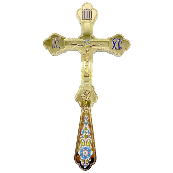 Хрест напрестольний з латуні в позолоті арт. 2.7.1489лп