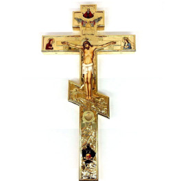 Хрест напрестольний латунний у позолоті арт. 2.7.1910лп-2