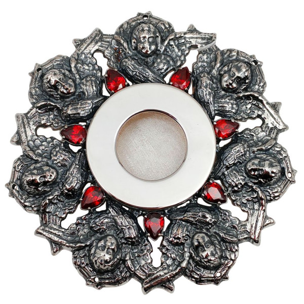 Мощовик з латуні в срібленні з прикрасами арт. BG2551LR