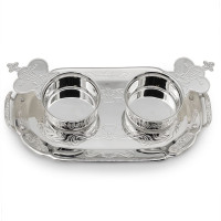 Набір для архієрейської запивки з латуні в срібленні арт. BG1082L-SET Набір для архієрейської запивки з латуні в срібленні арт. BG1082L-SET