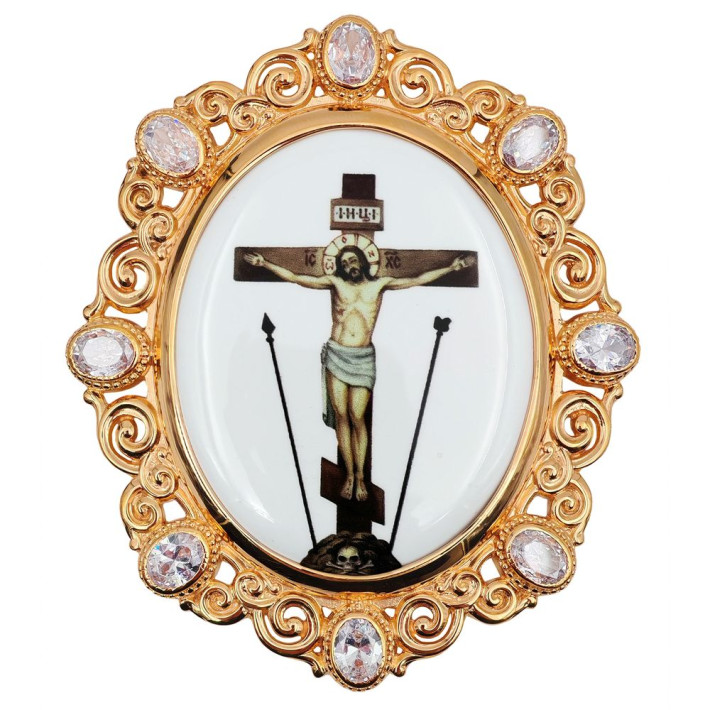 Накладка на митру латунна в позолоті арт. BG1326LP