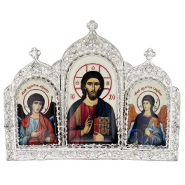 Накладка на митру латунна в срібленні арт. BG0679L