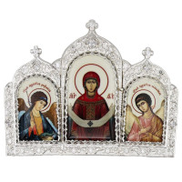 Накладка на митру латунна в срібленні арт. BG0679L